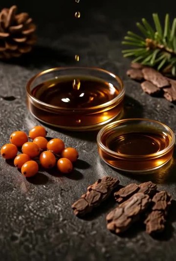 Ingredient imagery from the product ad